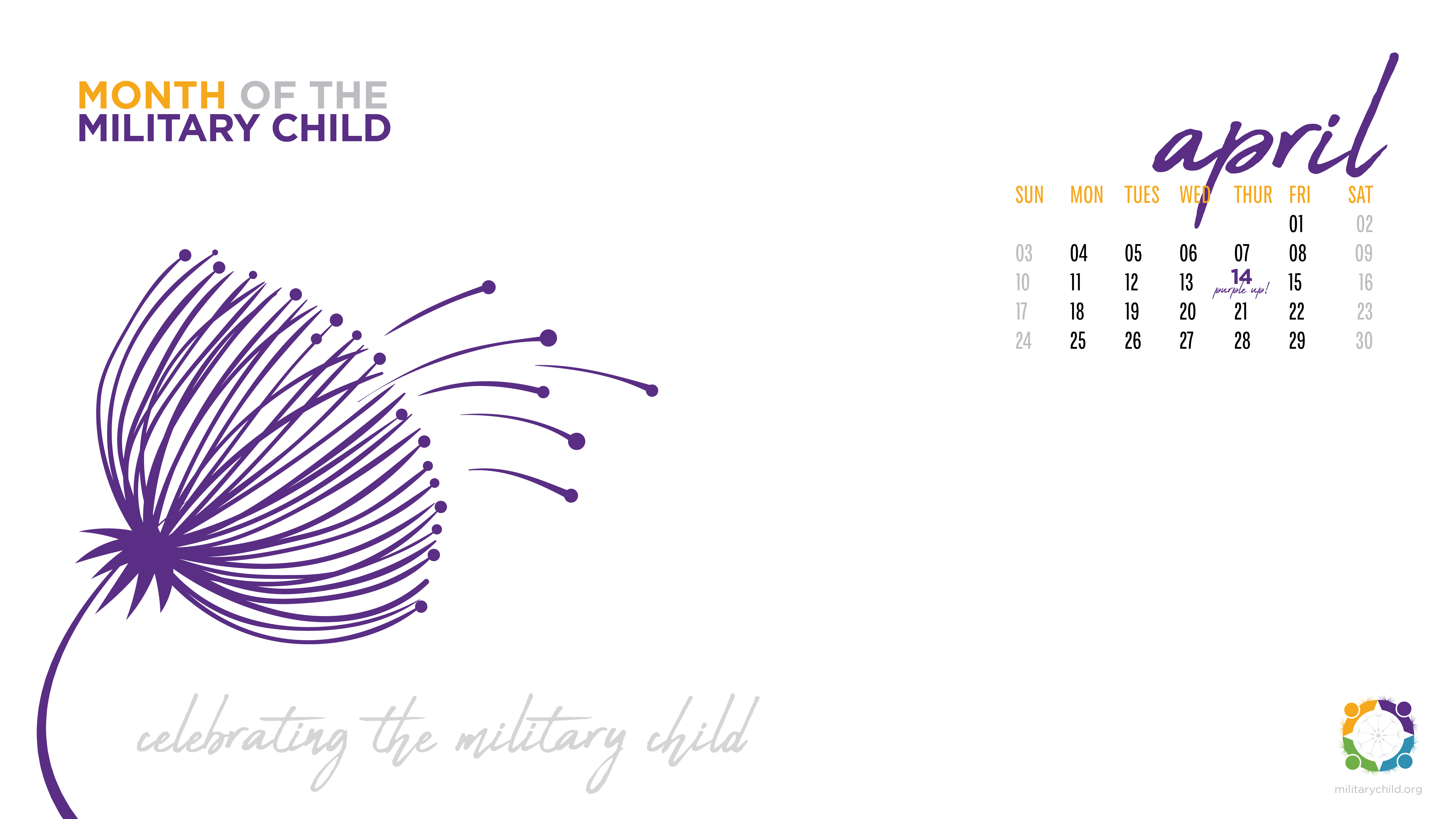 Purple Up For Military Kids Month of Military Child Military Kid Strong Child Month Military Kids Military Family Wear Purple Unisex Shirt