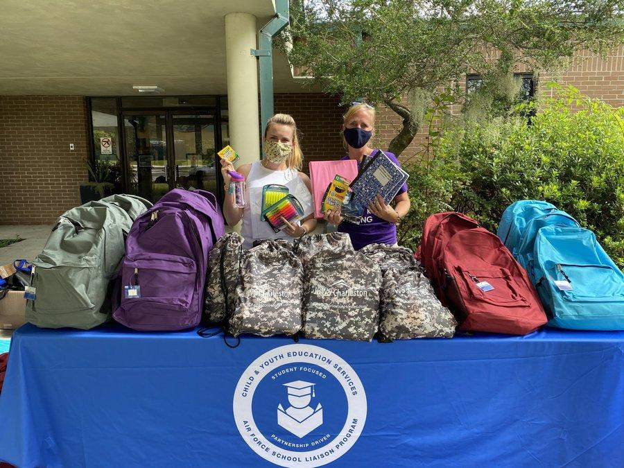 MSTC handing out backpacks