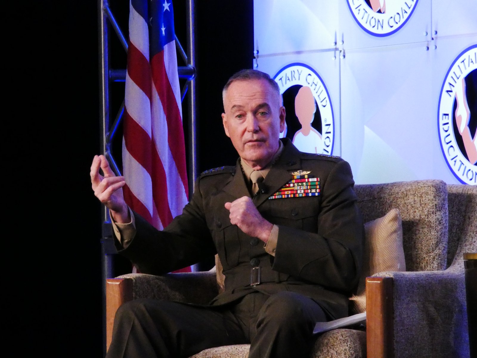 General Dunford speaks at the 2018 National Training Seminar.